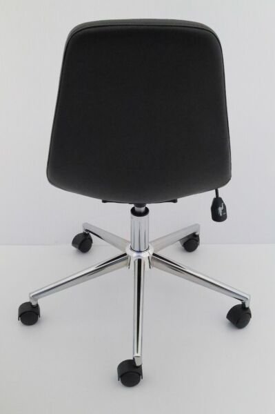 Parker Siyah Deri Ofis Çalışma Sandalyesi Ergonomik