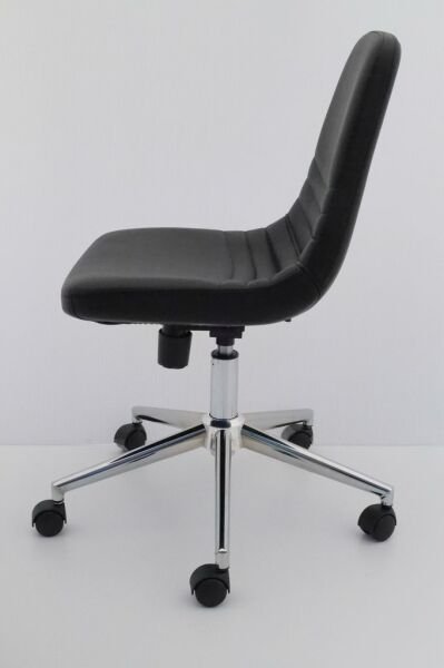 Parker Siyah Deri Ofis Çalışma Sandalyesi Ergonomik