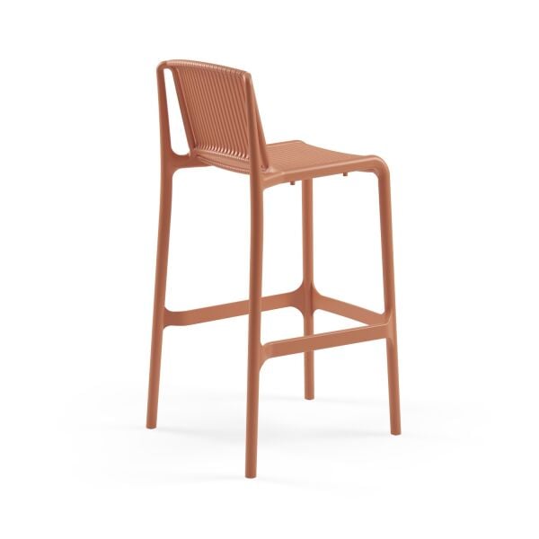 Terrakota Bahçe Bar Sandalyesi 75 cm İstiflenebilir