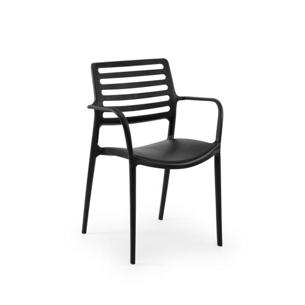 Siyah 60 cm Yuvarlak 2 Kişilik Bahçe Masa Sandalye Takımı