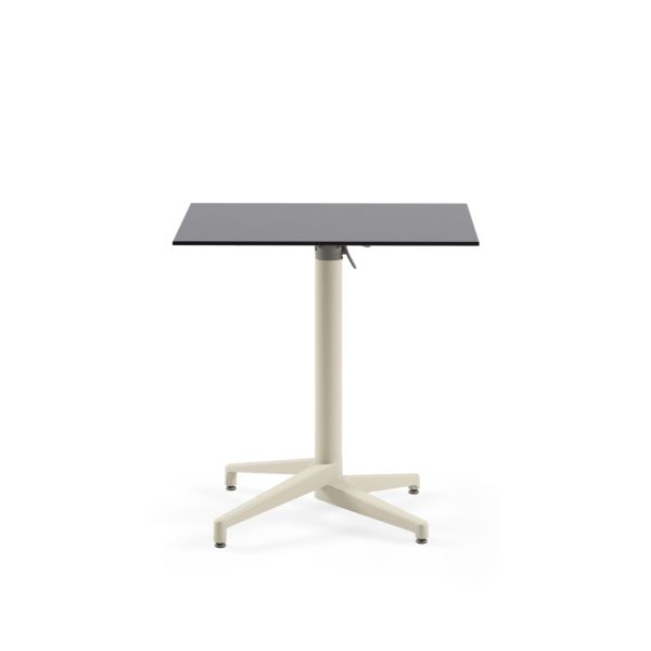 Antrasit Katlanır Çizilmeye Dayanıklı Compact Masa 77x77