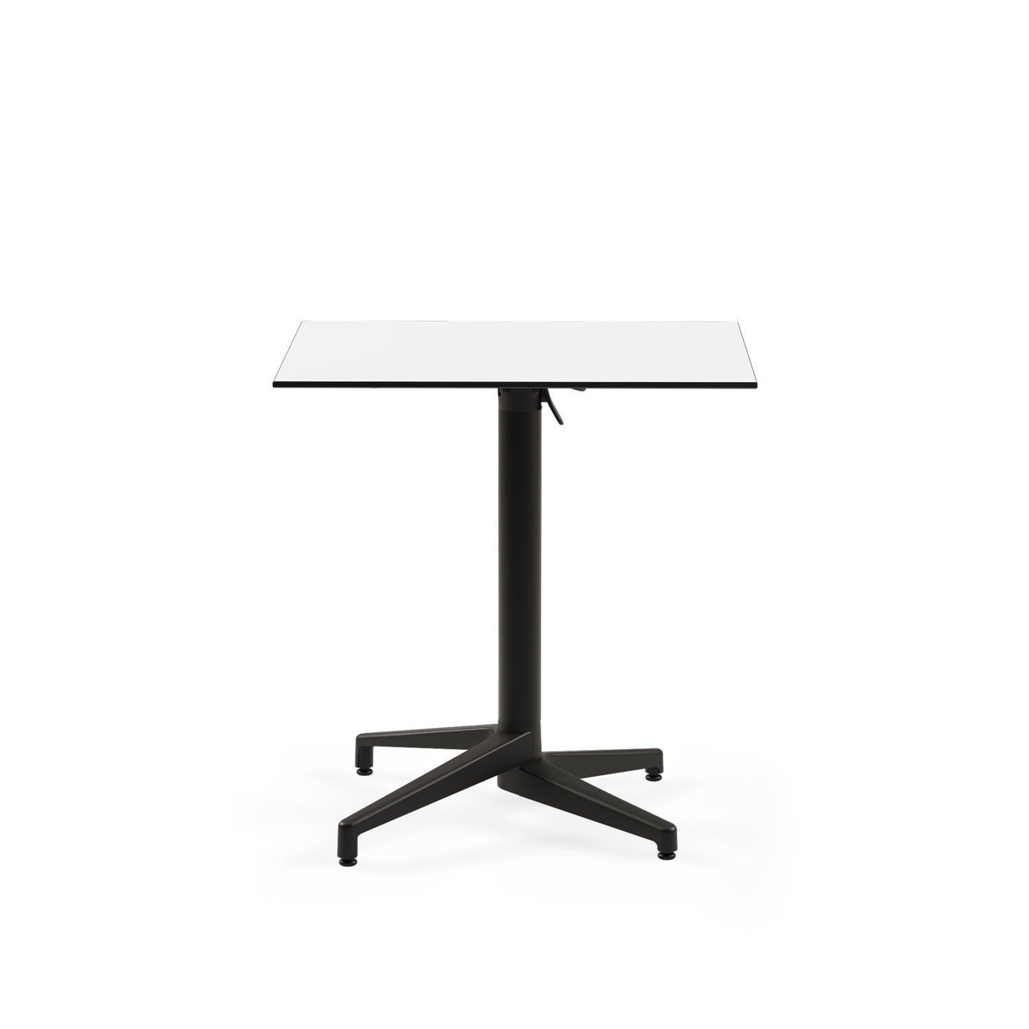 Beyaz Compact Katlanır Paslanmaz Dış Mekan Masası 77x77 cm