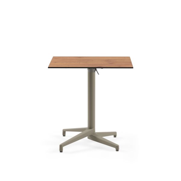 Novecento Compact Katlanır Paslanmaz Cafe Masası 77x77 cm