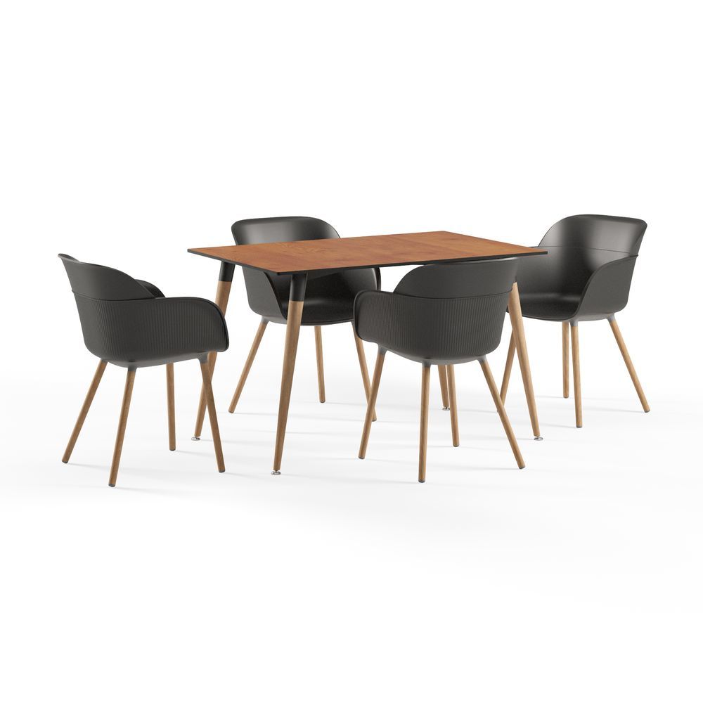Novecento Compact Mutfak Masa Sandalye Takımı 77x120 cm