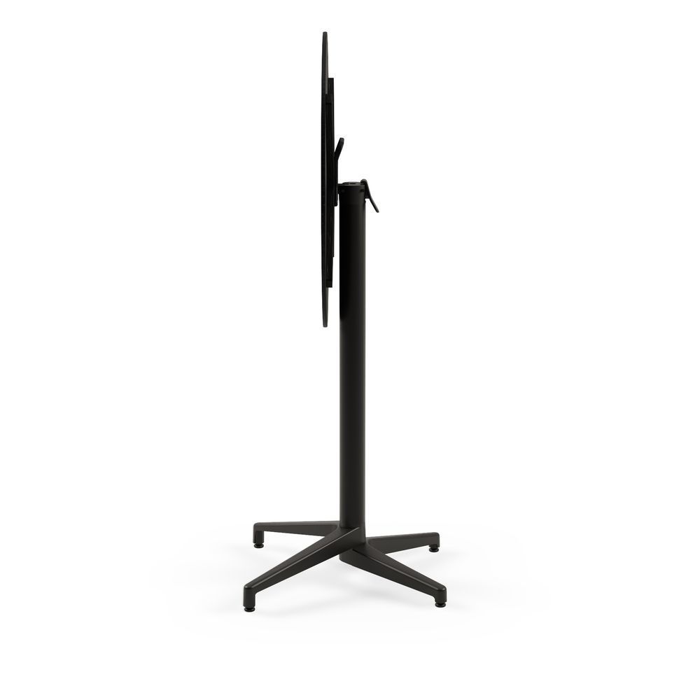 Moon Compact Laminat Katlanır Bar Masası 70 cm Yuvarlak Siyah Renk, Paslanmaz Masa, Dış Mekan Bahçe ve İç Mekan Kullanımı İçin Dayanıklı | TSE Belgeli, Şık ve Ekstra Sağlam Tasarım