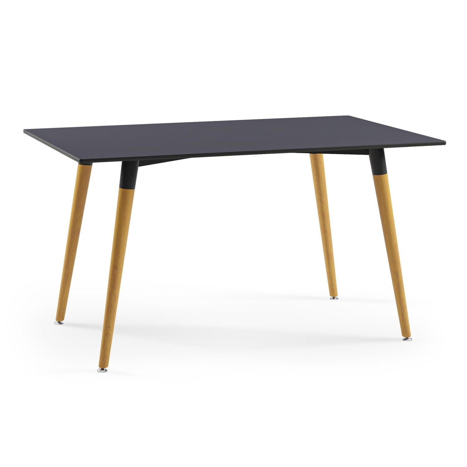 Ahşap Ayaklı Antrasit Compact Modern Salon Masası 90x150