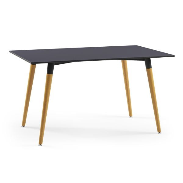 Ahşap Ayaklı Antrasit Compact Modern Salon Masası 90x150