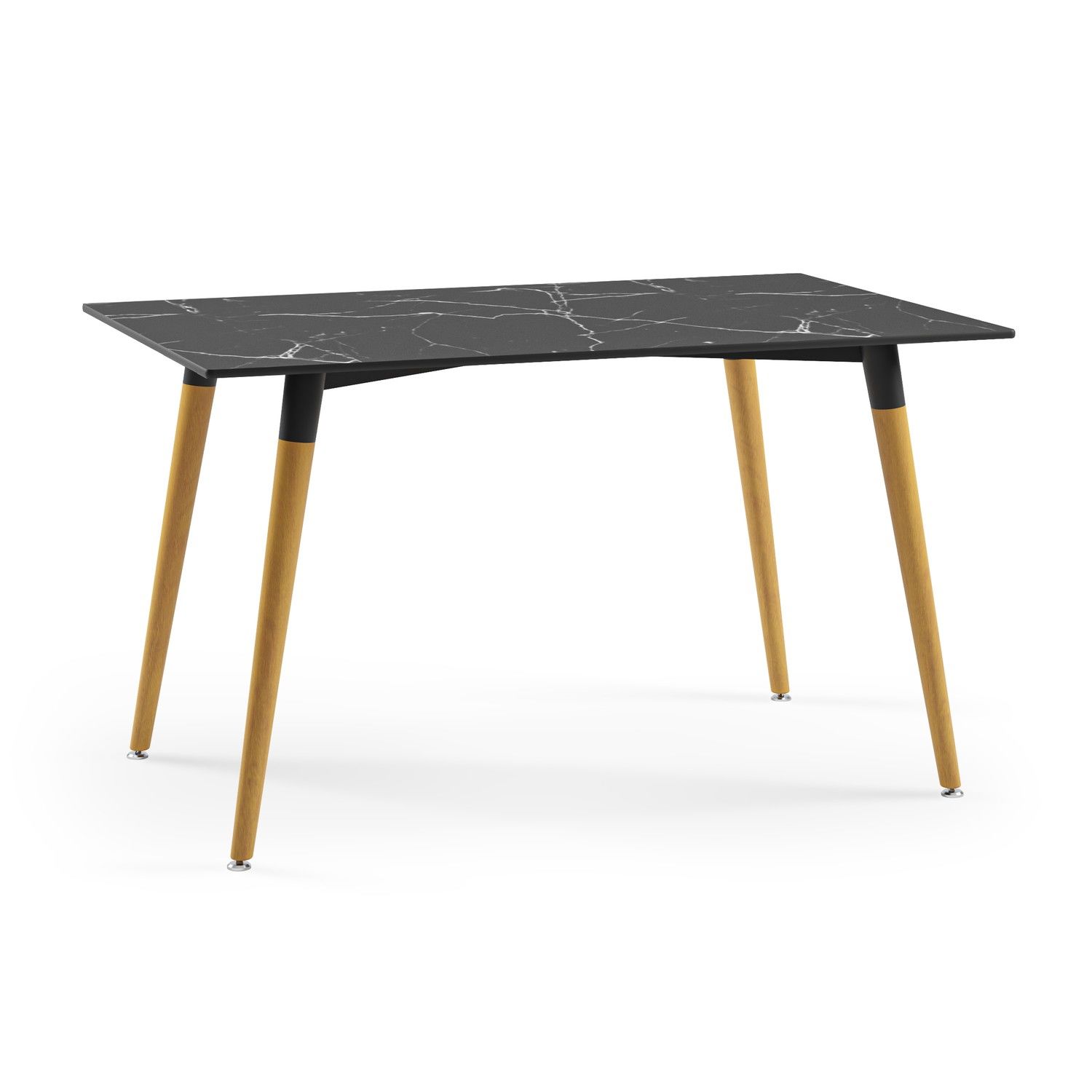 Modern Siyah Mermer Compact Yemek Odası Masa 80x140