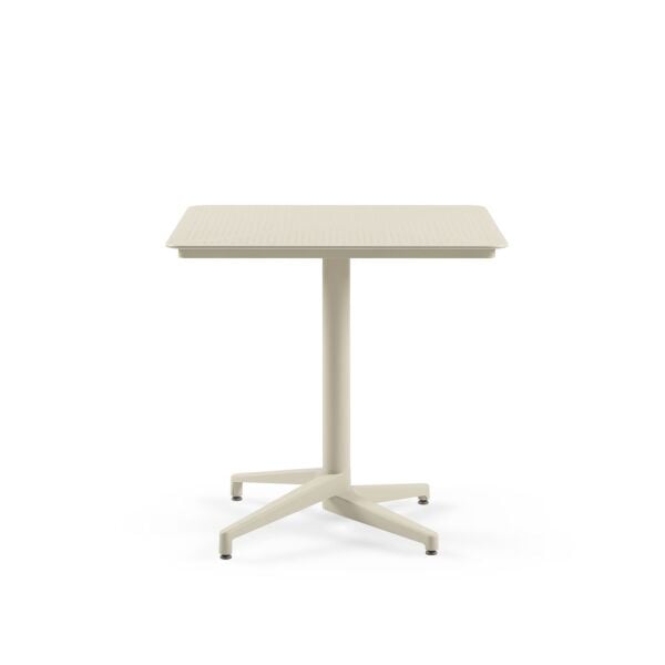 Bej Katlanabilir Bahçe Masa Sandalye Takımı 80x80 4 Kişilik