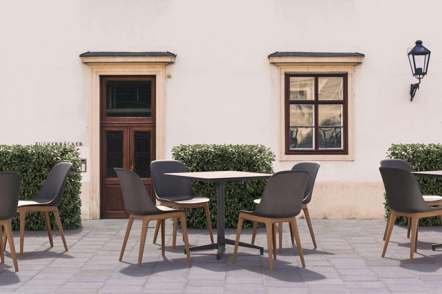 4 Kişilik Compact Katlanabilir Restoran Masa Sandalye Takımı