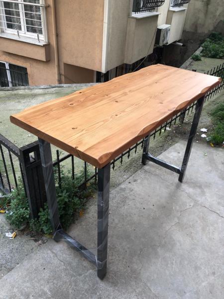 Ahşap Kütük Bar Masa 140x70