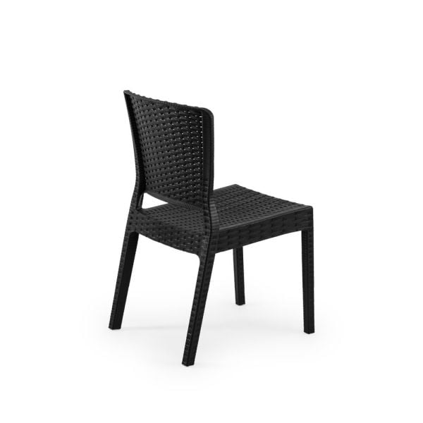 Wenge Bahçe Masa Sandalye Takımı 4 Kişilik 120x80