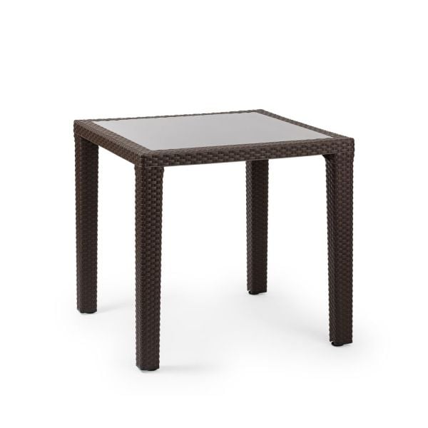 Wenge 4 Kişilik Bahçe Masa Sandalye Takımı 80x80