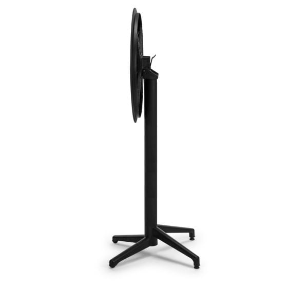 Siyah 60 cm Katlanır Paslanmaz Bahçe Bar Masası Bistro