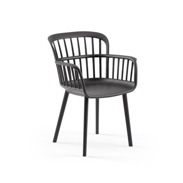 Antrasit Bahçe Masa Sandalye Takımı 2 Kişilik 70x70 cm
