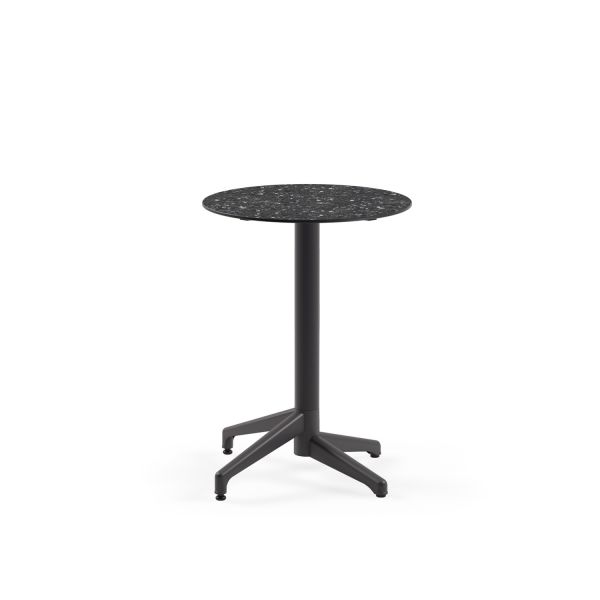 Paslanmaz Compact Yuvarlak Masa 60 cm | Dış Mekan Bahçe ve Kafe Masası