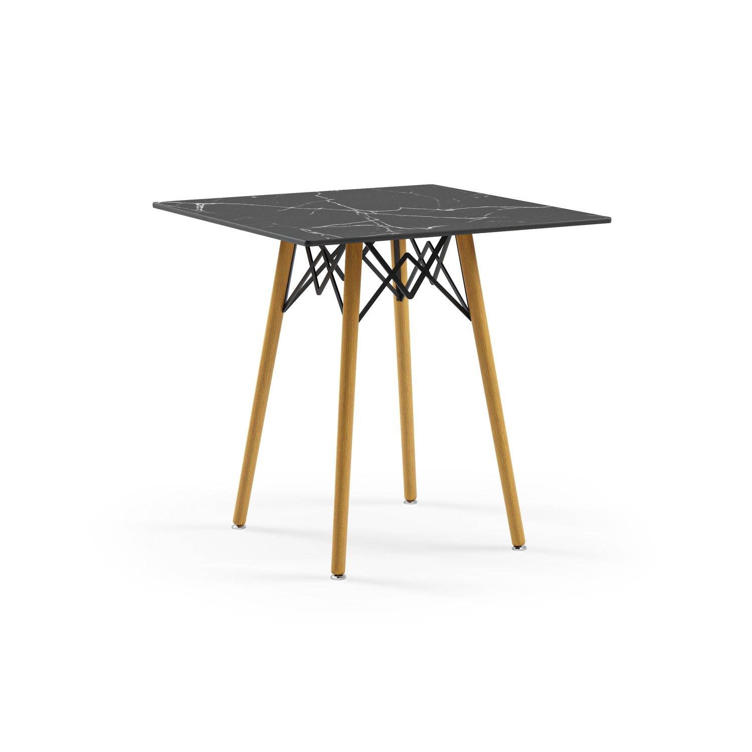 Siyah Mermer Compact Masa Modern Cafe Masası