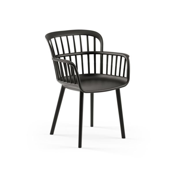 Siyah Cafe Bahçe Masa Sandalye Takımı 2 Kişilik 70x70 cm