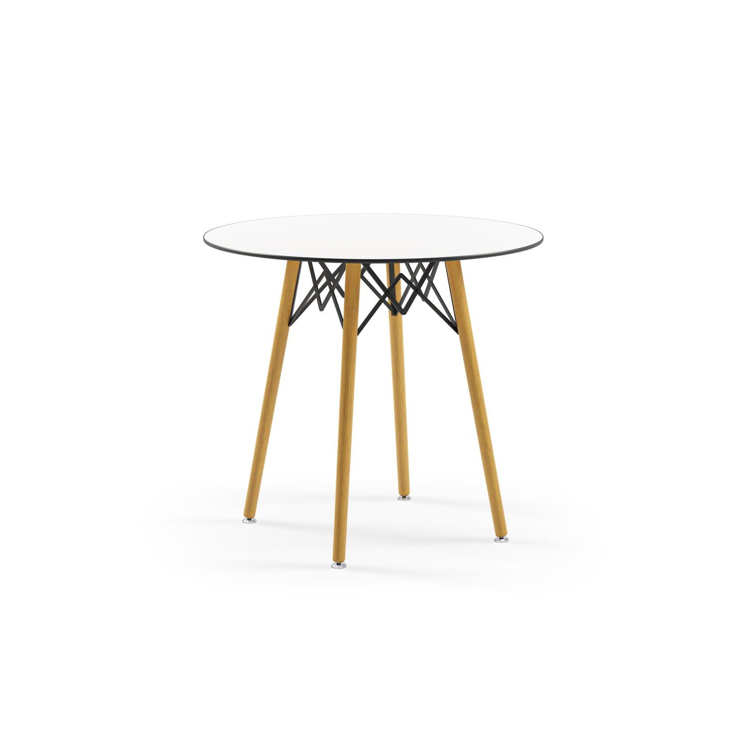 Yuvarlak Beyaz Compact Restoran Masası Uzun Ömürlü Modern