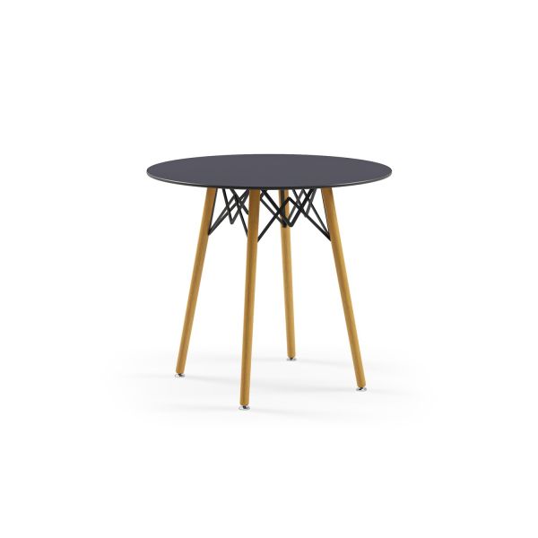 Yuvarlak Antrasit Compact Mutfak Masası Modern Dayanıklı