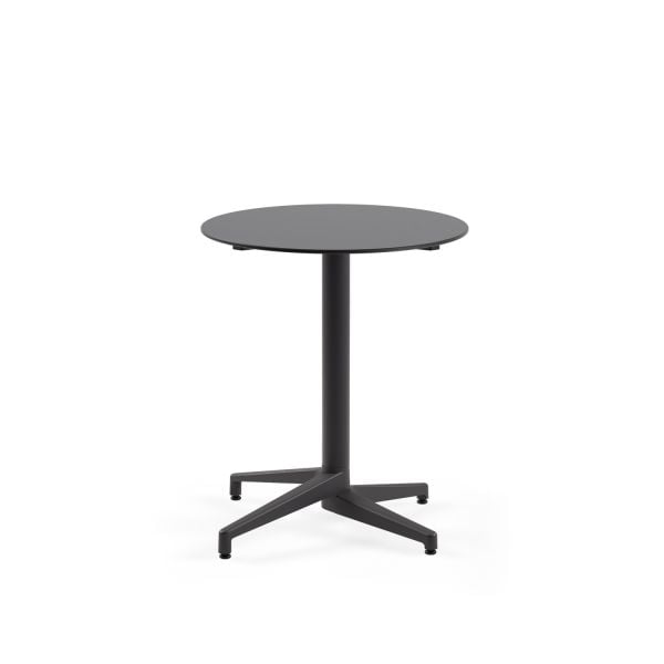 Compact Antrasit Yuvarlak Masa | Paslanmaz, Dayanıklı, Şık ve Uzun Ömürlü Bahçe & Cafe Masası