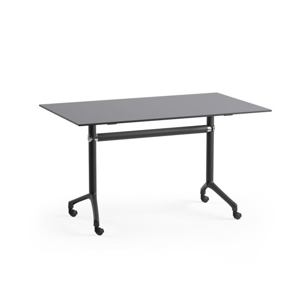 Tekerlekli Katlanır Antrasit Compact Ofis Masası 80x140