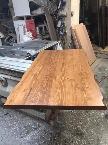 Kütük Masa Üstü Tablası Açık Ceviz 140x80.cm