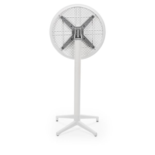 Beyaz 60 cm Katlanabilir Bahçe Bar Masası Bistro Modeli