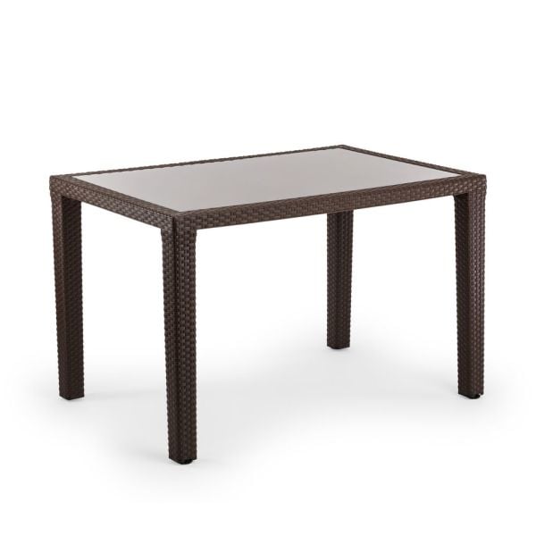 Wenge 120x80 Bahçe Masası Dış Mekan Restaurant Masa