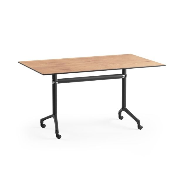 Novecento Ahşap Compact Tekerlekli Katlanır Masa 90x150