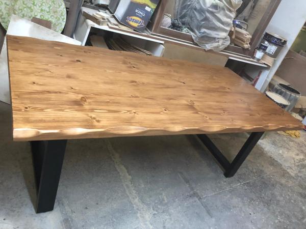 Kütük Salon Masası Açık Ceviz 200x100.cm
