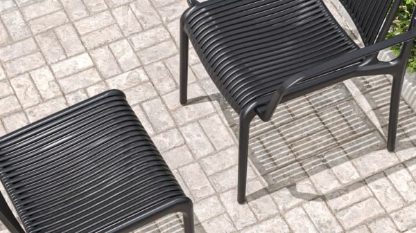 Beyaz 2 Kişilik Bahçe Masa Sandalye Takımı 60 cm Yuvarlak