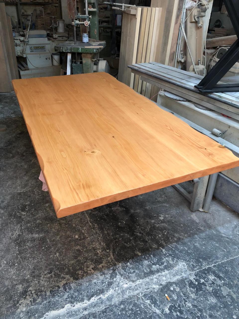 Göknar Kütük Masa Üstü Tablası 80x180 cm | 4 cm