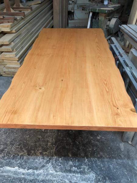Doğal Kütük Masa Tablası 190x90 cm – Masif Ahşap Masa Üstü