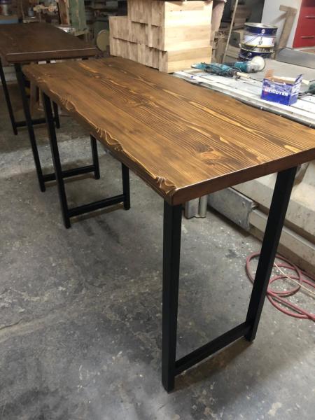Kütük Bar Masası Ceviz Renk 60X140.cm