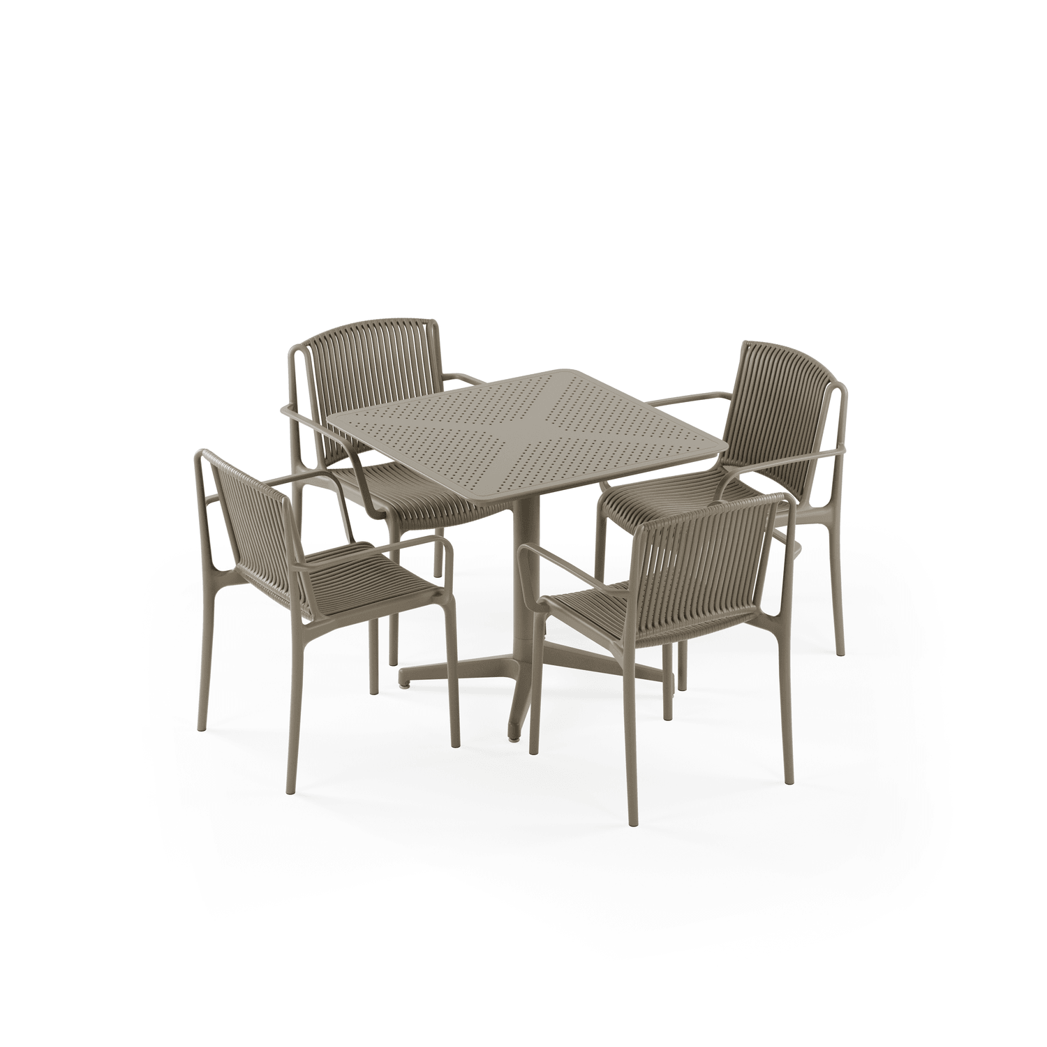 Vizon Katlanır Bahçe Masa Sandalye Takımı 80x80