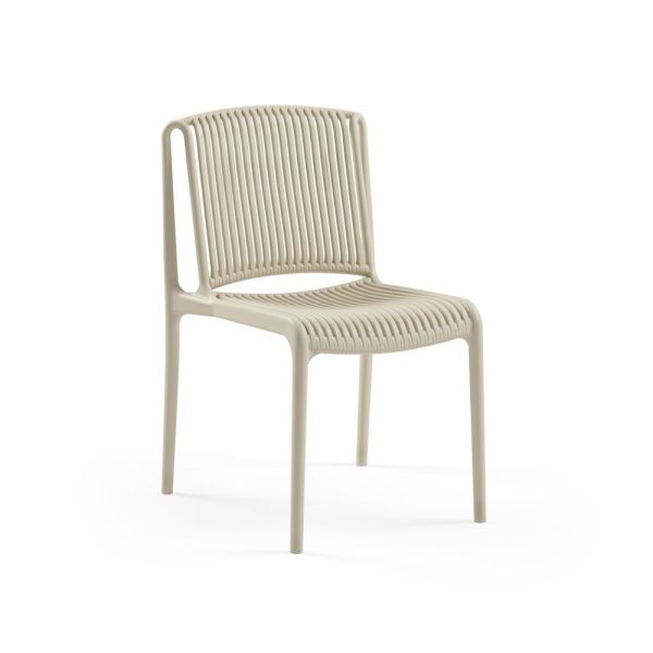 Bej Katlanır Bahçe Masa Sandalye Seti 4 Kişilik 80x80