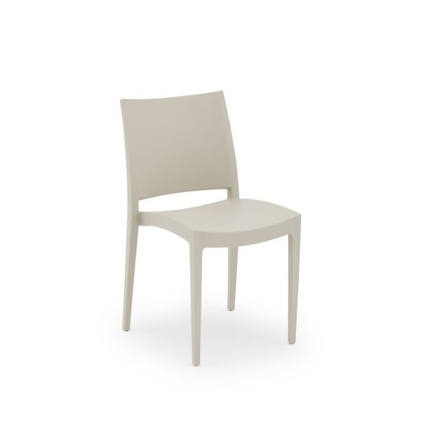 Bej Dış Mekan Bahçe Masa Sandalye Takımı 4 Kişilik 80x80 cm