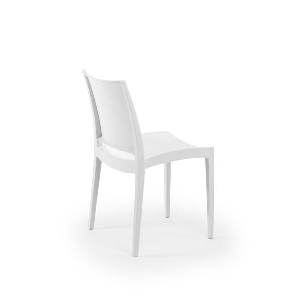 Beyaz Dış Mekan Bahçe Masa Sandalye Takımı 4 Kişilik 80x80