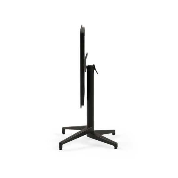 Siyah Katlanır Bahçe Masa Sandalye Takımı 2 Kişilik 70x70