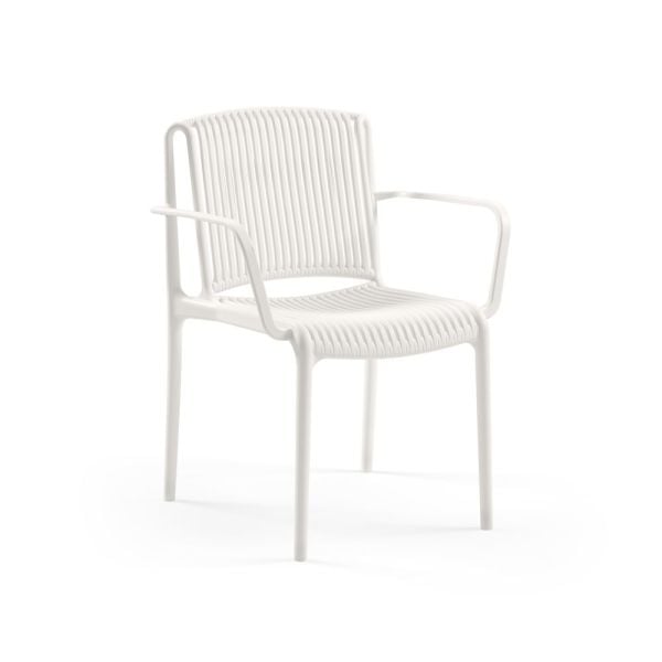 Beyaz Bahçe Masa Sandalye Seti 2 Kişilik 70x70