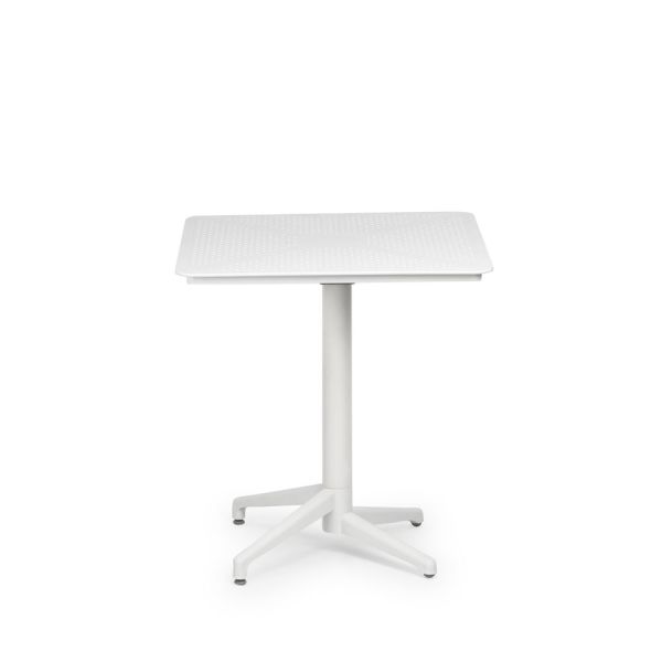 Beyaz Katlanır Cafe Bahçe Masa Sandalye Takımı 70x70