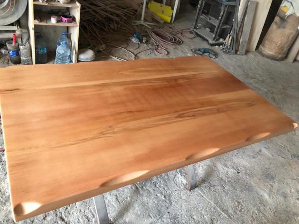 Naturel Kayın Ağacı Kütük Masa Üstü 140x80.cm