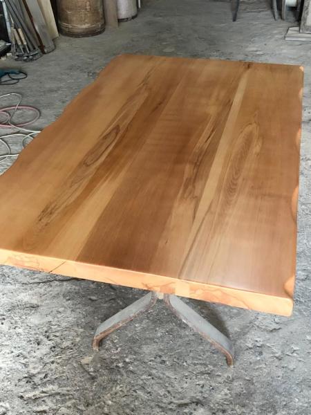 Naturel Kayın Ağacı Kütük Masa Üstü 140x80 cm