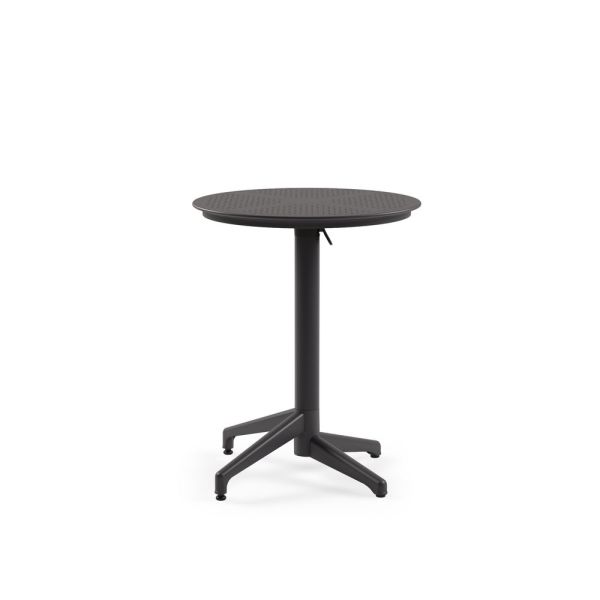Antrasit Bahçe Masa Sandalye Takımı 2 Kişilik Set 60 cm