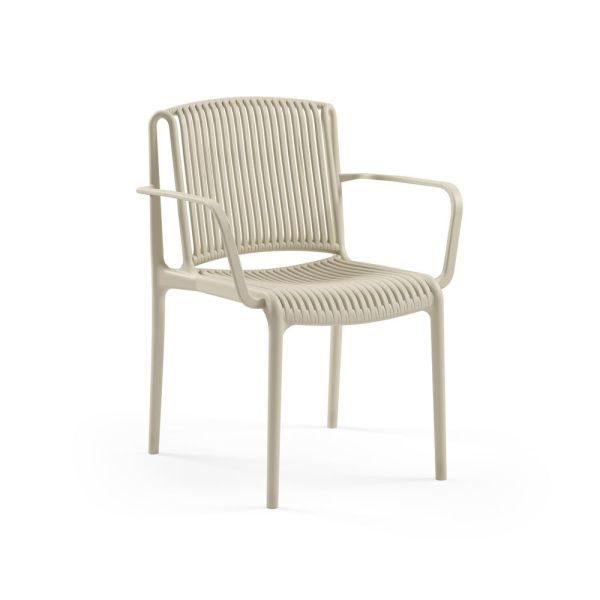 Bej Bahçe Masa Sandalye Takımı 2 Kişilik Set 60 cm
