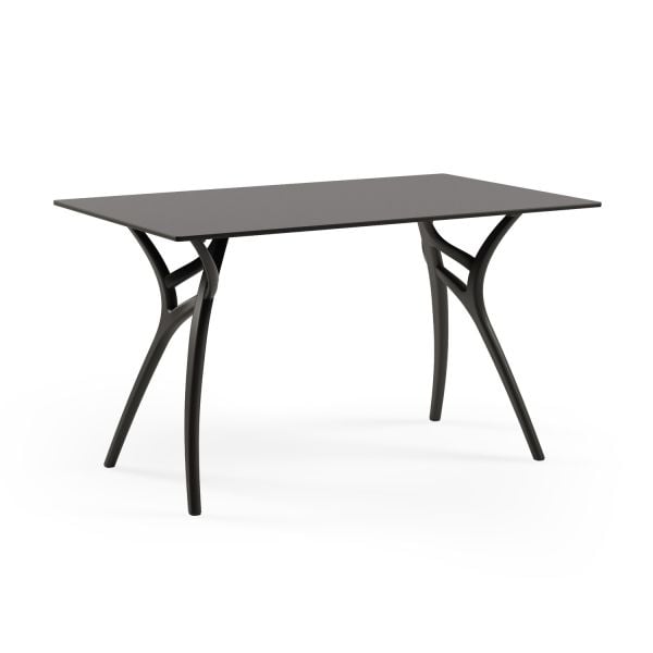 Antrasit Siyah Compact Masa Sandalye Takımı 6 Kişilik 80x140