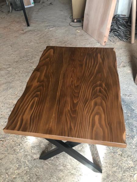 Göknar Kütük Masa 70x90 cm Küçük Alanlar İçin Kafe ve Mutfak