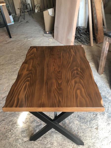 Göknar Kütük Masa 70x90 cm Küçük Alanlar İçin Kafe ve Mutfak