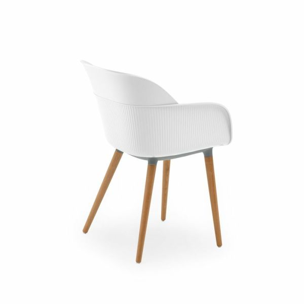 Isıya Ve Çizilmeye Karşı Çok Dayanıklı Örtü Sermeden Kullanılır Beyaz Compact Masa Sandalye Takımı 77x120.cm